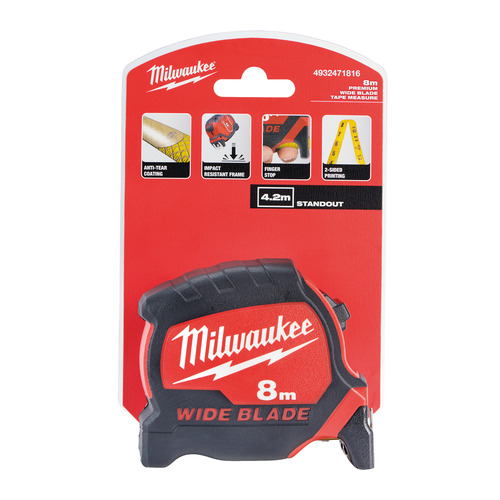 Miara zwijana taśma Premium Wide 8 m 9