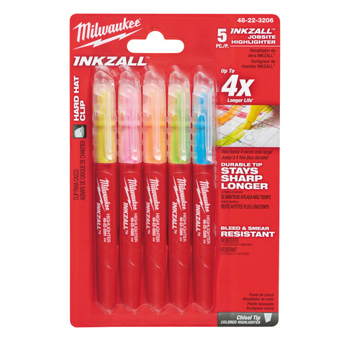Zakreślacze INKZALL™ - kolorowe 5