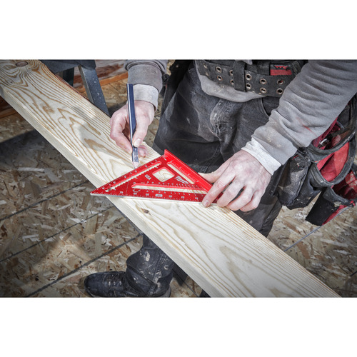 Kątownik ciesielski z podziałką metryczną 18 cm  Milwaukee 4