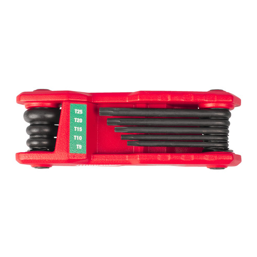 Zestaw składanych kluczy TORX 8 szt. (T9, T10, T15, T20, T25, T27, T30 & T40) 10