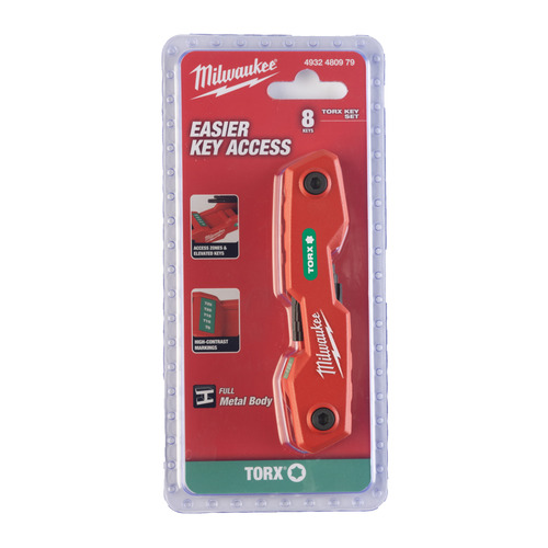 Zestaw składanych kluczy TORX 8 szt. (T9, T10, T15, T20, T25, T27, T30 & T40) 12