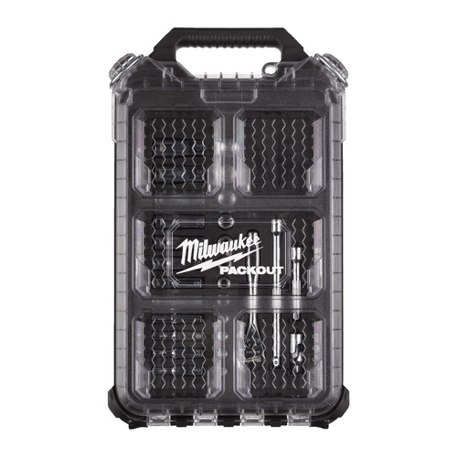 Nasadki¼″ z grzechotką - metryczne - zestaw 28 szt. w organizerze PACKOUT™ SLIM średnim 4