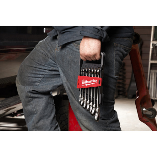 Zestaw kluczy płasko-oczkowych MAXBITE™ z ruchomą główką grzechotki 7 szt. Milwaukee 4932478557 9