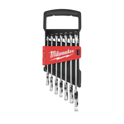 Zestaw kluczy płasko-oczkowych MAXBITE™ z ruchomą główką grzechotki 7 szt. Milwaukee 4932478557 10