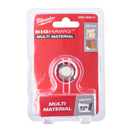 Otwornica z węglikiem wolframu BIG HAWG™ multi material 25 mm 12