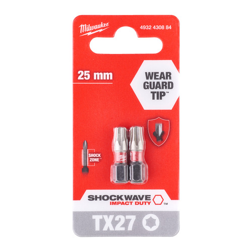 Bity udarowe TX27 x 25 mm - 2 szt. 2