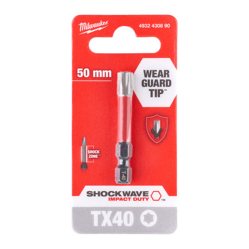 Bity udarowe Shockwave TX40 x 50 mm - 1 szt. 3