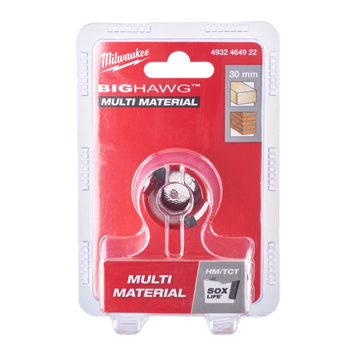 Otwornica z węglikiem wolframu BIG HAWG™ multi material 30 mm 17