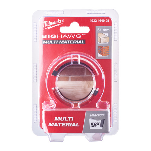 Otwornica z węglikiem wolframu BIG HAWG™ multi material 51 mm 17