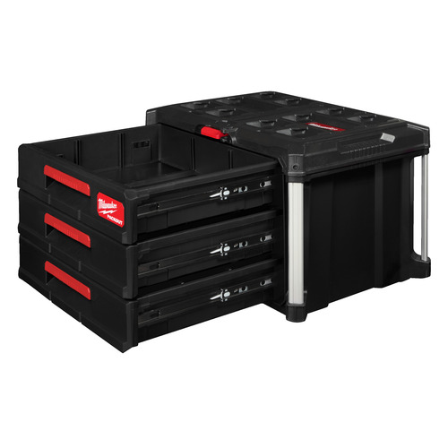 Skrzynia PACKOUT™ z 3 szufladami Milwaukee 4