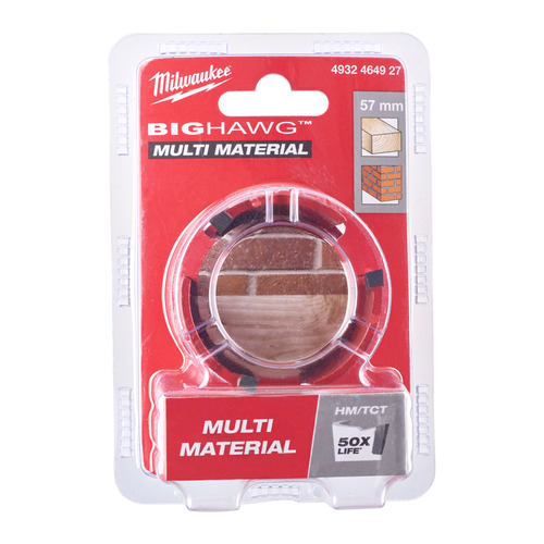 Otwornica z węglikiem wolframu BIG HAWG™ multi material 57 mm 17