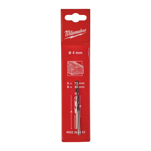Wiertło spiralne do drewna 4 x 75 - 1 pc 5