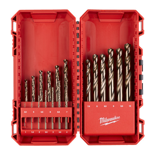 Zestaw wierteł do metalu  Red Cobalt 1-10 mm HSS-G - 19 szt. 1