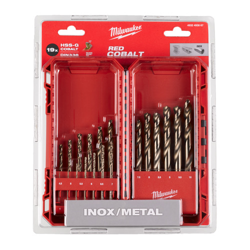 Zestaw wierteł do metalu  Red Cobalt 1-10 mm HSS-G - 19 szt. 3