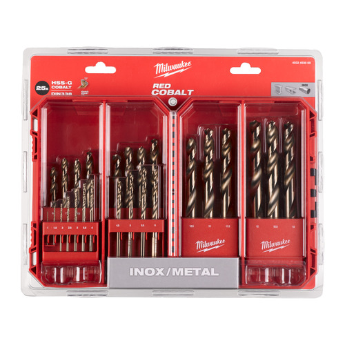 Zestaw wierteł do metalu Red Cobalt 1-13 mm HSS-G - 25 szt. 4932493868 12