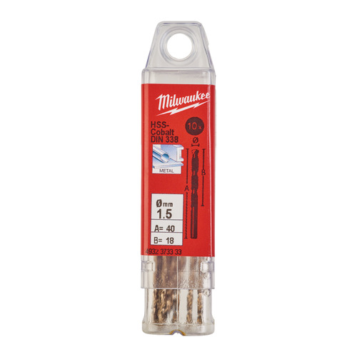 Wiertło do metalu Red Cobalt HSS-G 1.5 x 40  14