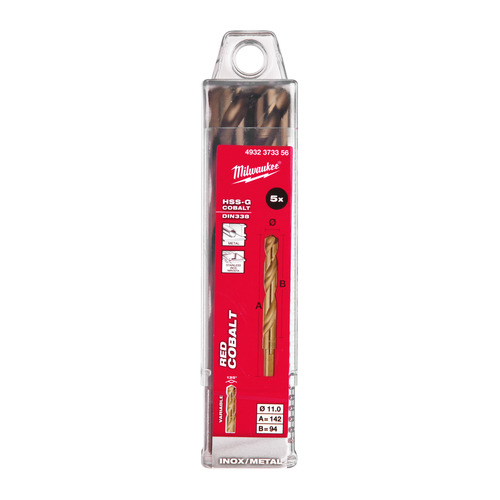 Wiertło do metalu Red Cobalt HSS-G 11.0 x 142 2