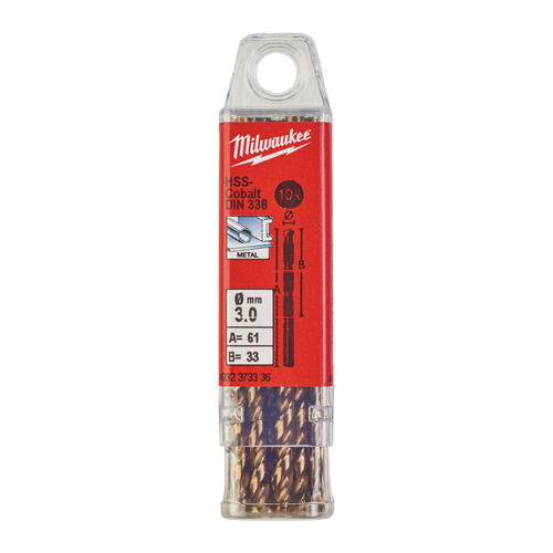 Wiertło do metalu Red Cobalt HSS-G 3.0 x 61 13