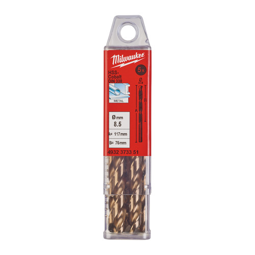 Wiertło do metalu Red Cobalt HSS-G 8.5 x 117 13