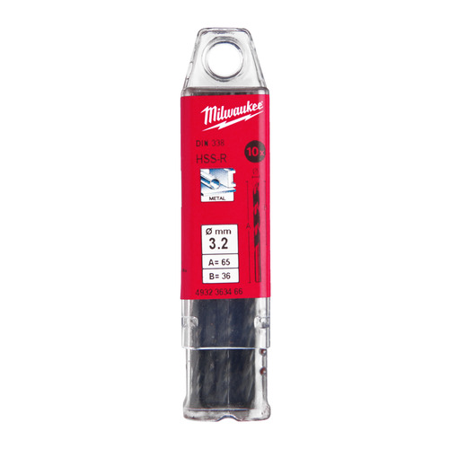 Wiertło do metalu HSSR 3.2 x 65 3