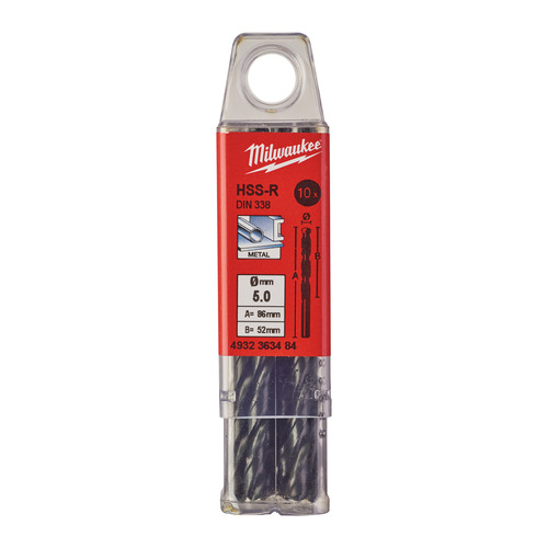 Wiertło do metalu HSSR 5.0 x 86 3