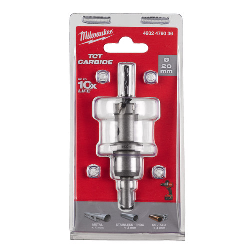 Otwornica z zębami z węglika spiekanego TCT 20 mm 6