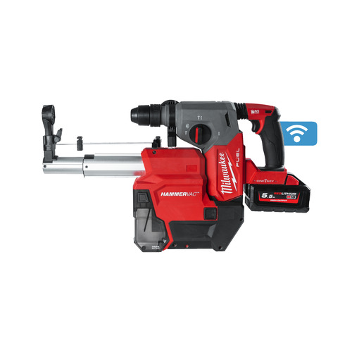 M18 FUEL™ 4-trybowy młot SDS-Plus 26 mm z uchwytem FIXTEC™, ONE-KEY™ i dedykowanym odsysaczem M18 ONEFHXDEL 4