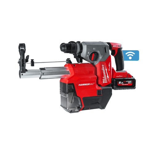 M18 FUEL™ 4-trybowy młot SDS-Plus 26 mm z uchwytem FIXTEC™, ONE-KEY™ i dedykowanym odsysaczem M18 ONEFHXDEL 38