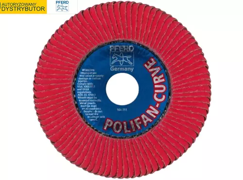 PFERD Tarcza lamelowa POLIFAN® PFR 125 CO60 SGP-CURVE M 125 mm 60 ziarno 3