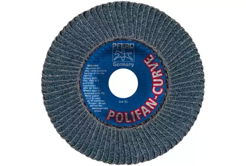 PFERD Tarcza lamelowa POLIFAN® PFR 125-L Z40 SGP-CURVE STEELOX 125 mm 40 ziarno 3