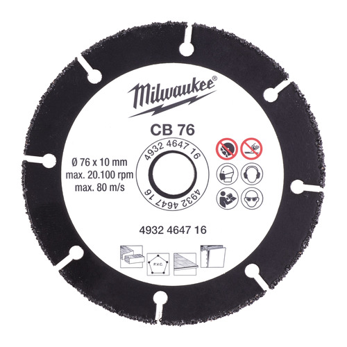 Tarcza z nasypem z węglika wolframu CB 76 mm - 1 pc 4