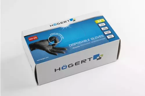 WUSSOW HT5K774‑XL – jednorazowe rękawiczki nitrylowe XL | 100 sztuk | Diamentowa struktura 4