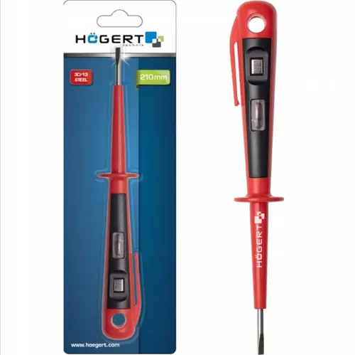 Próbnik napięcia Hogert HT1S981 – napięcie 100–500 V, długość 150 mm 3