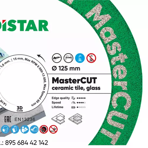 Distar MasterCut 125 mm – tarcza diamentowa do gresu i ceramiki 3