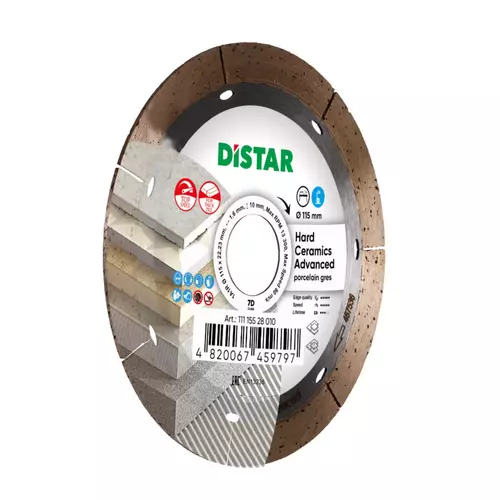 Distar Hard Ceramics Advanced 115 mm – tarcza diamentowa do twardej ceramiki 2