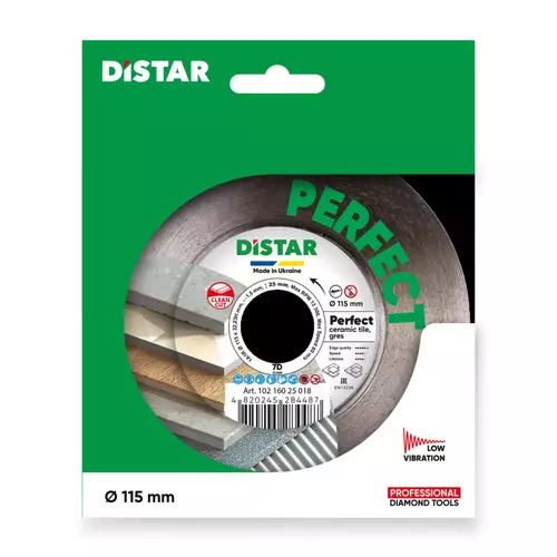 Distar Perfect 115 mm – tarcza diamentowa do gresu i ceramiki (1,5 mm „sandwich” clean cut) 5