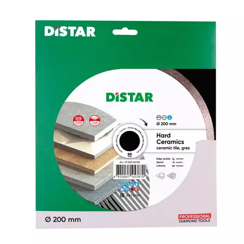 Distar Hard Ceramics 200 mm – tarcza diamentowa do gresu i ceramiki 4
