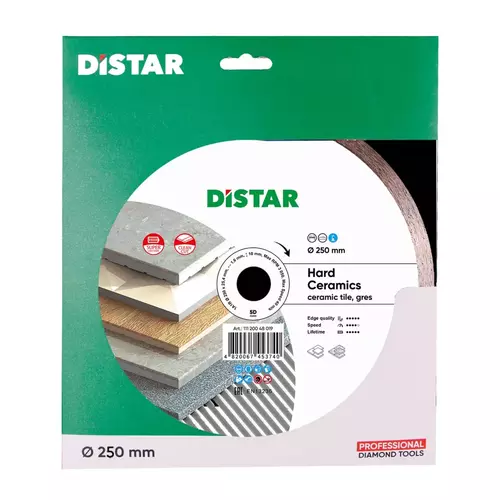 Distar Hard Ceramics 250 mm – tarcza diamentowa do gresu i ceramiki 4