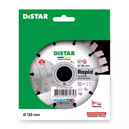 Distar Rapid 125 mm – tarcza diamentowa 1A1RSS/C3-H do betonu 5