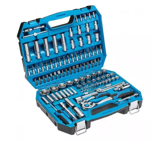 Hogert HT1R432 – zestaw narzędziowy 112 szt. 1/4″ & 1/2″ w walizce 2