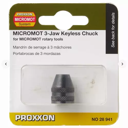 Proxxon PR28941 – uchwyt wiertarski 0,3–3,2 mm 3-szczękowy 2
