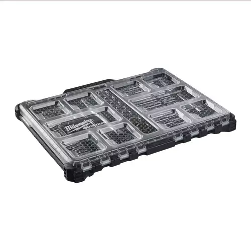 Milwaukee PACKOUT zestaw nasadek z grzechotkami 1/4" i 1/2" 63 elementy 4932493661 3