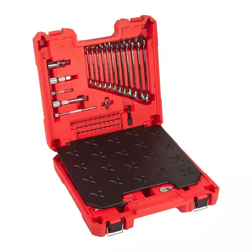 Milwaukee zestaw narzędzi ręcznych z grzechotkami 1/4" i 1/2" 87 elementów 4932501844 6