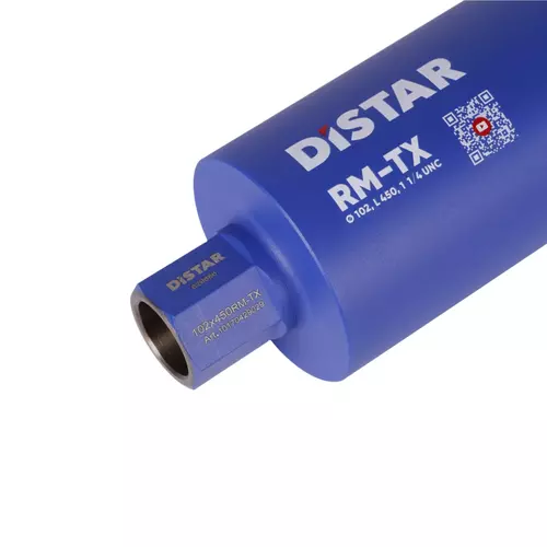 Distar DDS-W RM-TX wiertło diamentowe korona 102 × 450 mm 1 1/4" UNC do wiercenia na sucho 10170429029 2