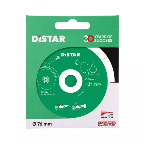 Distar Shine 76 × 0,6 mm tarcza diamentowa do gresu i ceramiki 11143158059 6