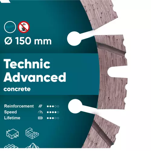 Distar Technic Advanced 150 × 2,3/1,5 × 11 × 22,23 mm tarcza diamentowa do betonu 14315347012 2