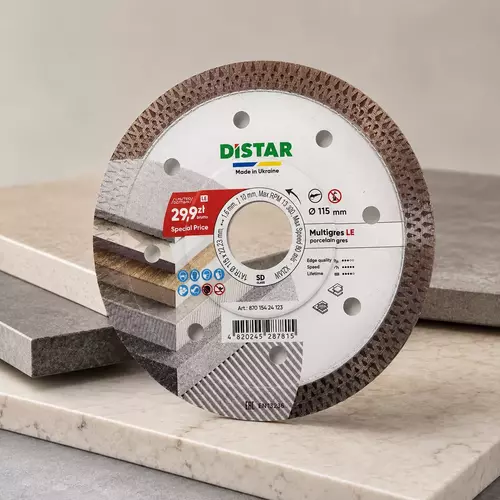 Distar Multigres LE 115x1,6x10x22,23 mm tarcza diamentowa do gresu 87015424123 2
