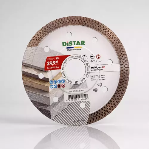 Distar Multigres LE 115x1,6x10x22,23 mm tarcza diamentowa do gresu 87015424123 3