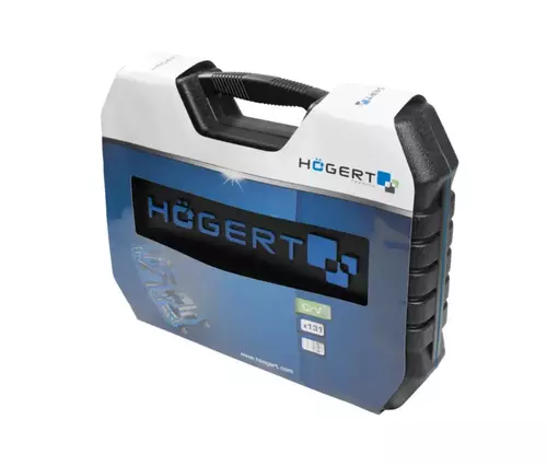 Högert Technik HT1R439 zestaw narzędziowy 131 elementów 1/4 3/8 1/2 CrV 3
