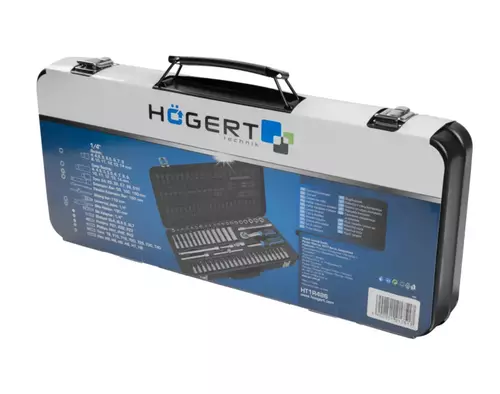 Högert Technik HT1R486 zestaw narzędziowy 63 elementy 1/4" 72T CrV 6